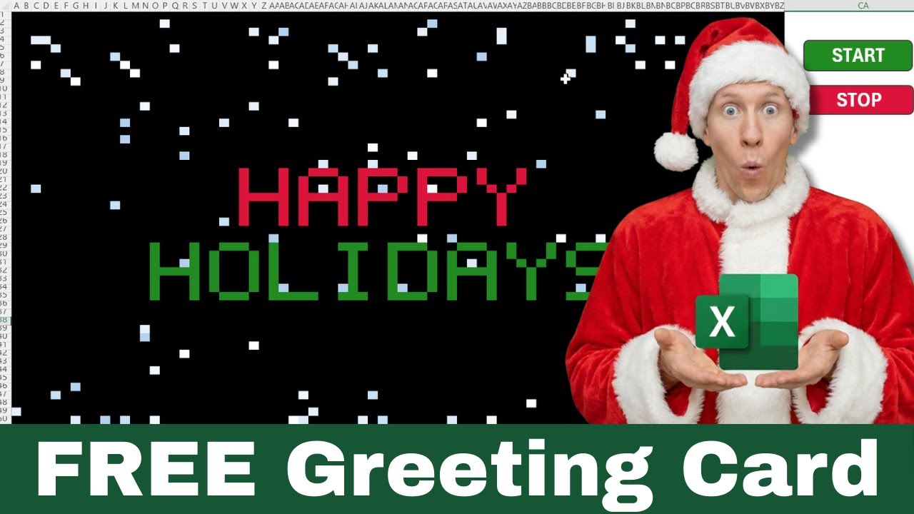 Animated Excel VBA Greeting Card (FREE Download)