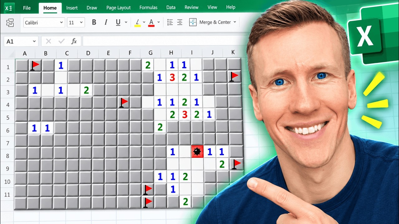 I Built Minesweeper Into Excel (Free Add-In, No VBA)