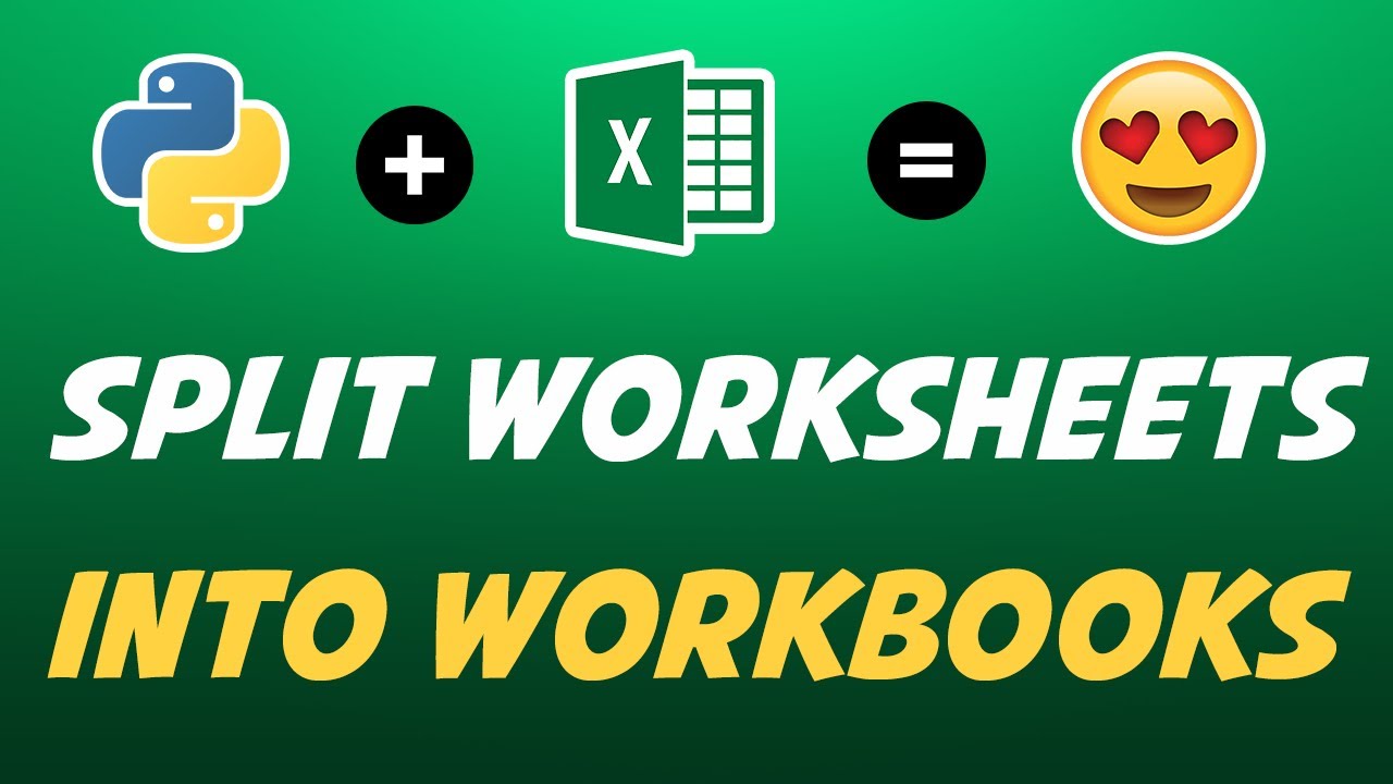 Python: Split Each Excel Sheet Into Separate Files (fast & easy)