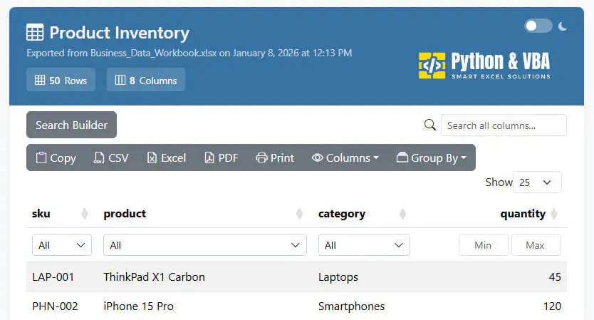 TablePop Custom Branding