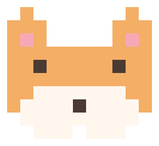 Fox pixel painting
