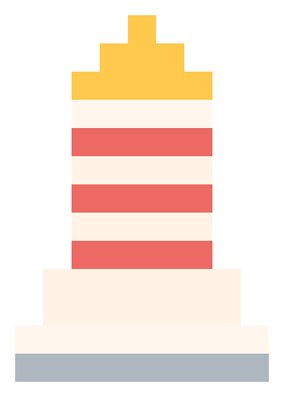 Lighthouse pixel painting