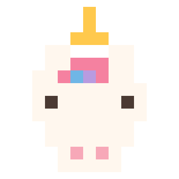 Unicorn pixel painting