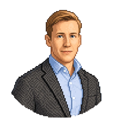 Pixel-art portrait of Sven Bosau